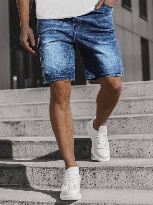 Moške jeans modre kratke hlače JS/KK1078Z