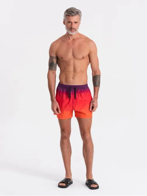 Oranžne kopalke z ombre motivom V17 SRBS-0125