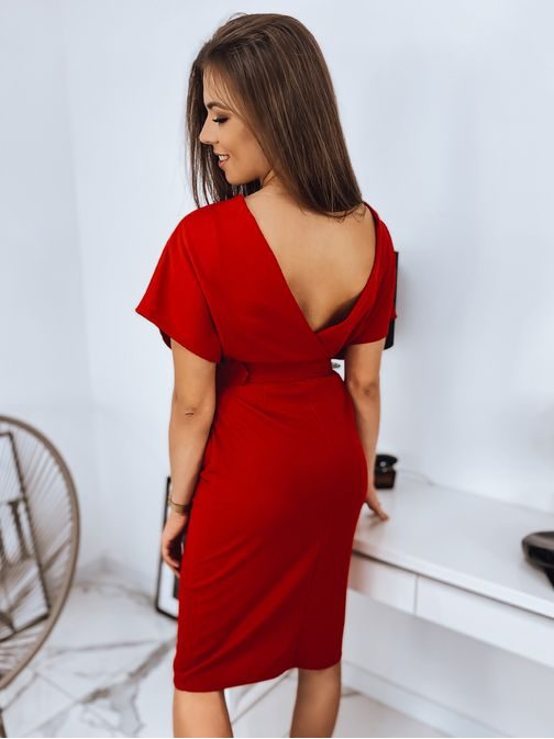Rdeča obleka Charisma elegantnega izgleda