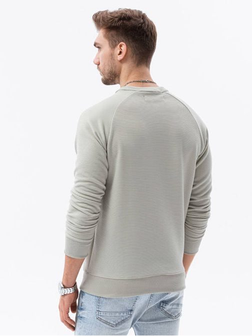 Svetlo siv stilski pulover B1156