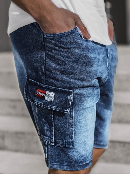 Moške jeans modre kratke hlače JS/KK1078Z