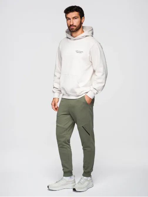 Unikatne moške olivne športne hlače V2 PASK-0211