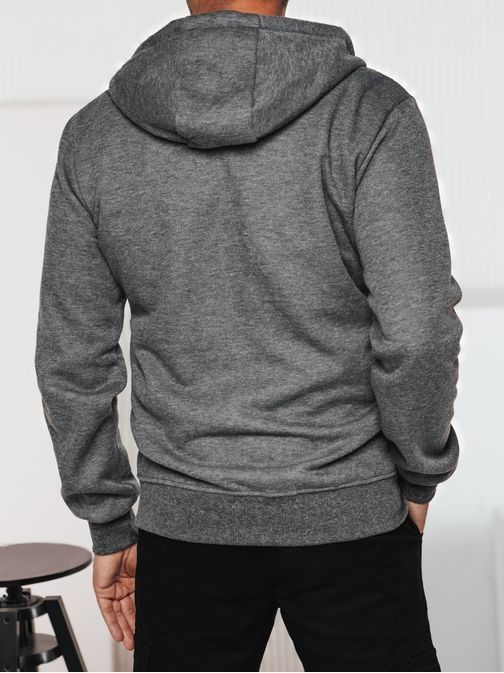 Dvobarvna majica za moške sive barve