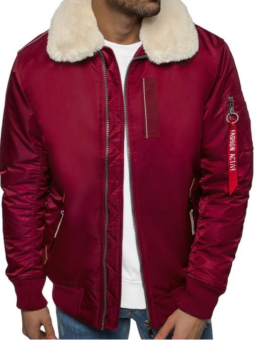 Bordo bomber jakna modernega izgleda O/X1026KZ