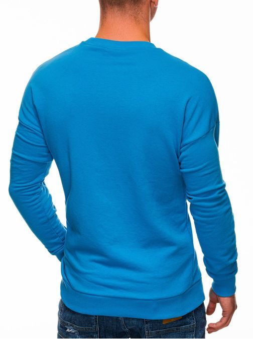 Trendovski moder pulover B1343