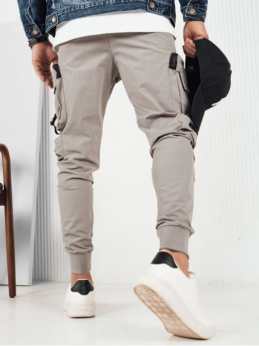 Brezčasne sive moške cargo hlače