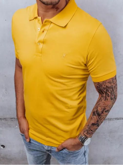 Moderna polo majica v rumeni barvi