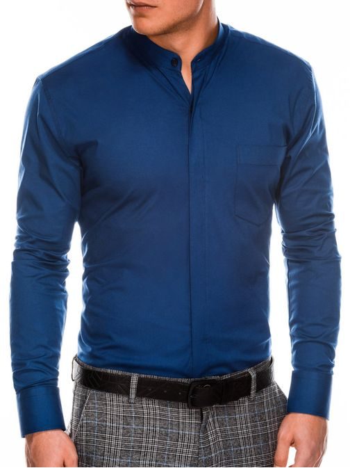 Modra elegantna srajca k307