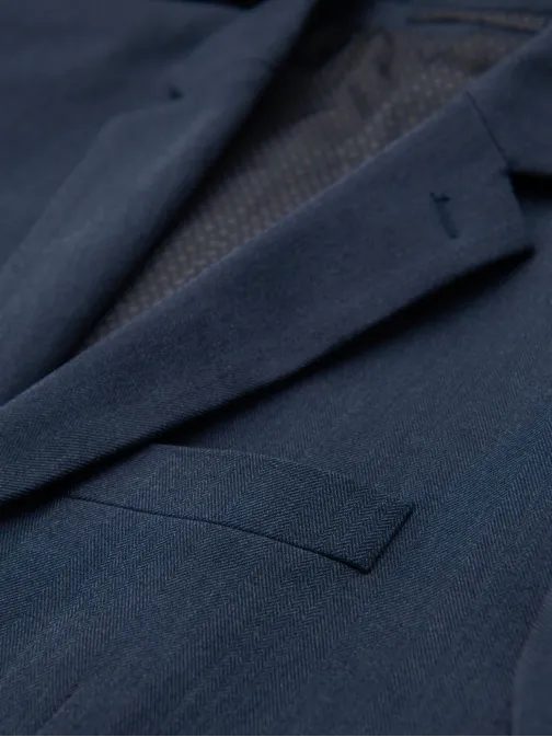 Elegantna temno modra moška jakna V3 BLZB-0135