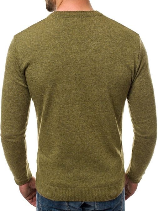 Trendovski moški pulover zelen OZONEE O/6002/18