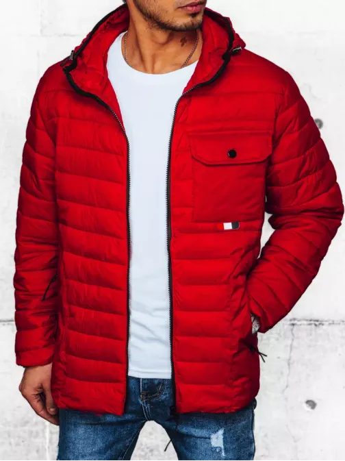 Stilska rdeča prešita jakna