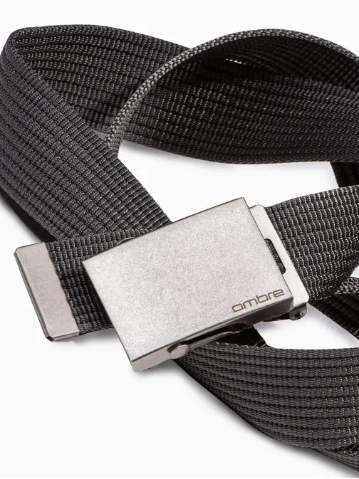 Moški pas v temno sivi barvi A029