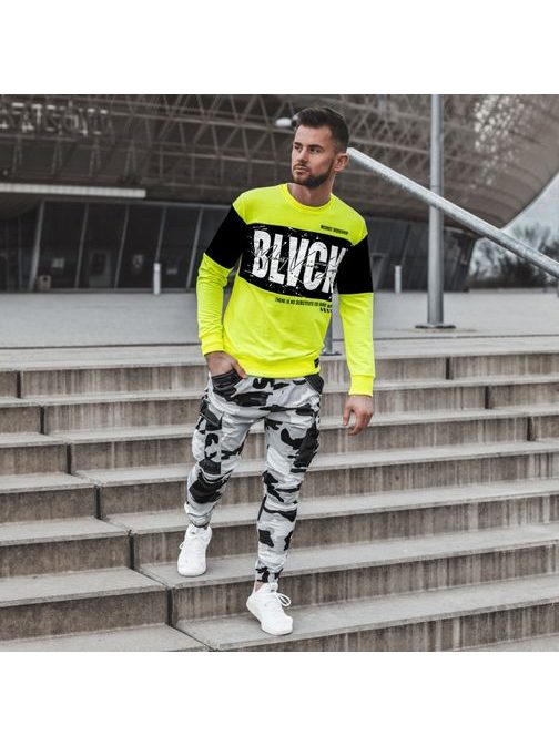 Originalne army črno-bele jogger hlače A/1005