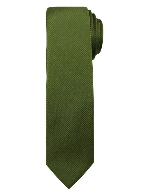 Enobarvna zelena kravata