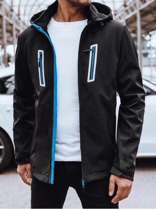Izrazita softshell jakna v črni barvi
