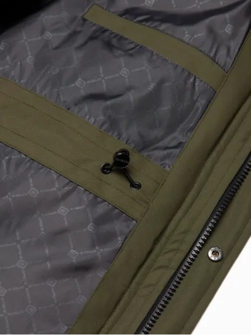 Zimska originalna olivna prešita parka V3 JALJ-0148