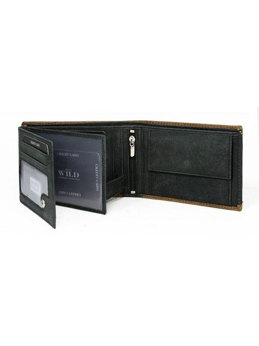 Kombinirana rjavo-črna denarnica