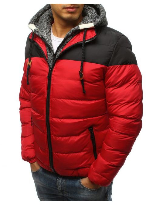 Zimska moška rdeča jakna