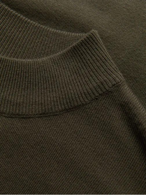 Trendovski olivno zeleni pol puli V7 SWTN-0100