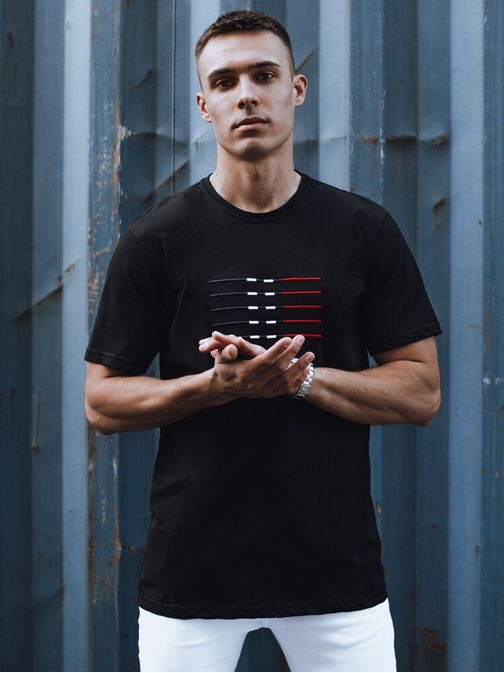 Atraktivna črna majica z logom