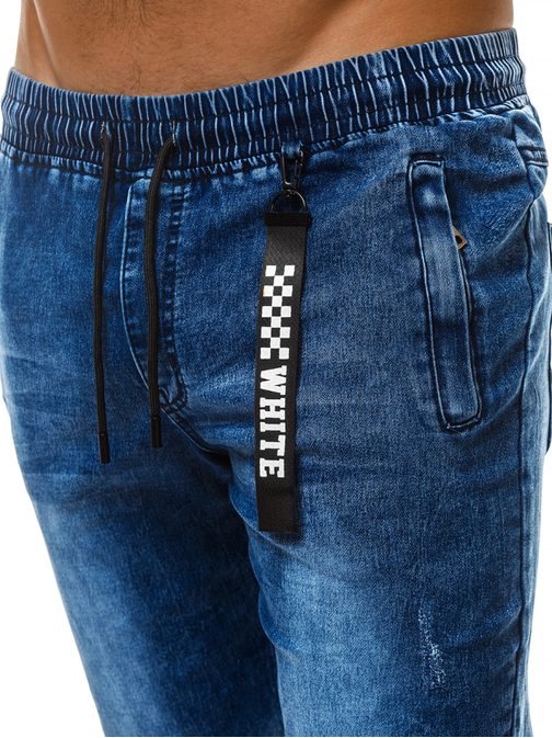 Udobne jeans kratke hlače modre OZONEE RF/HY341/1