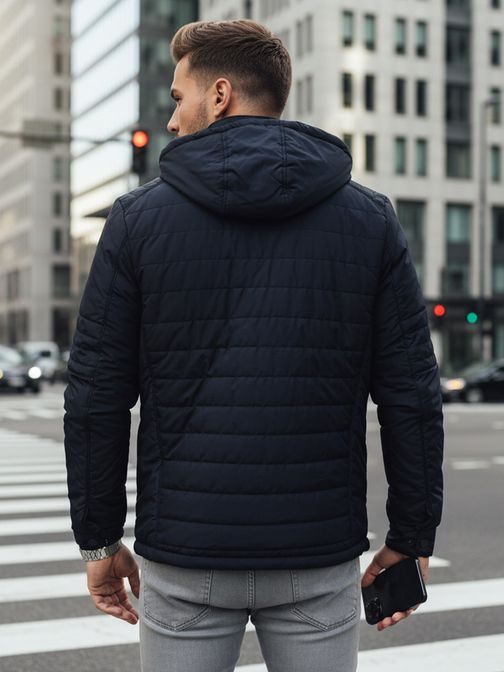 Moderna prehodna mornarska jakna s kapuco