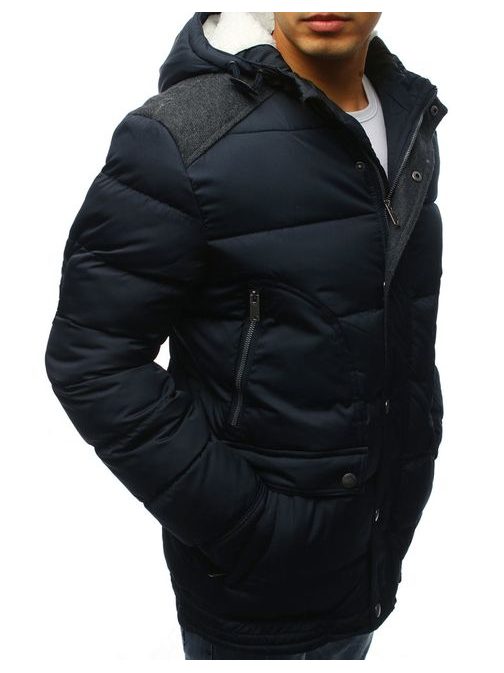 Zanimiva granat zimska jakna s kapuco
