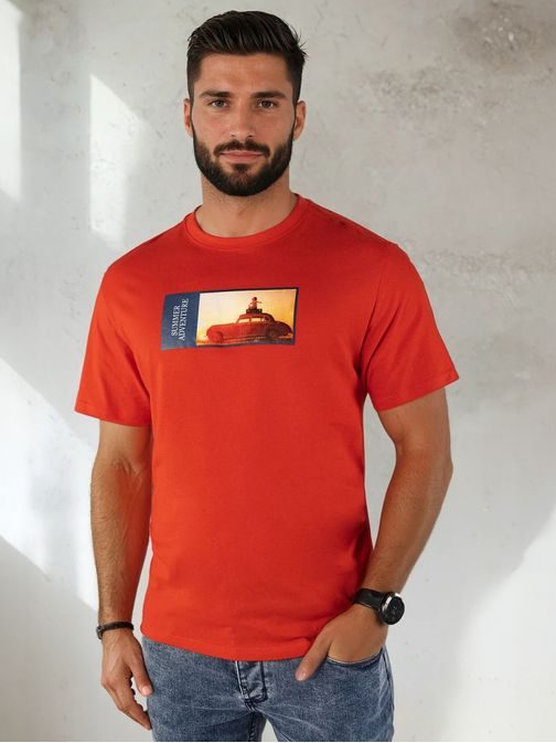 Originalna rdeča majica z napisom