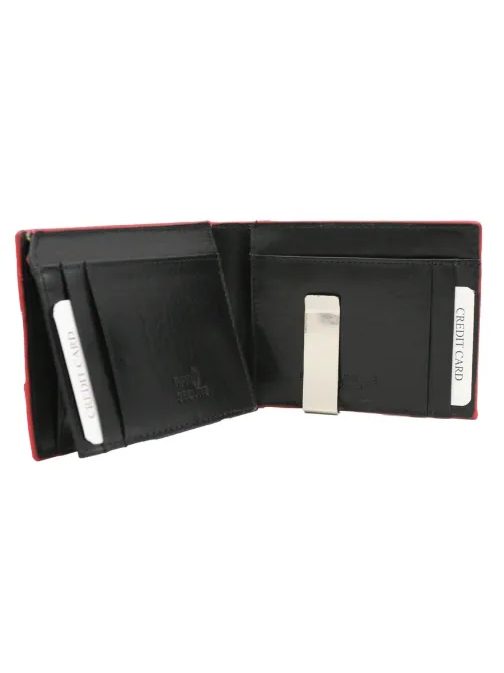 Preprosta črna usnjena denarnica