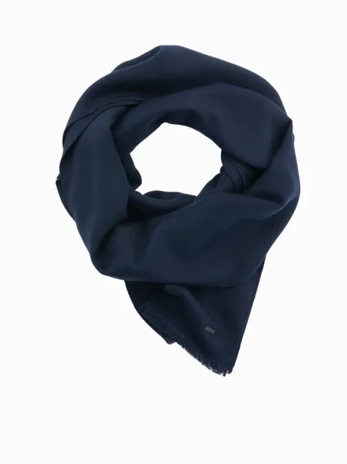 Atraktiven moški temno moder šal V2 ACSF-0116