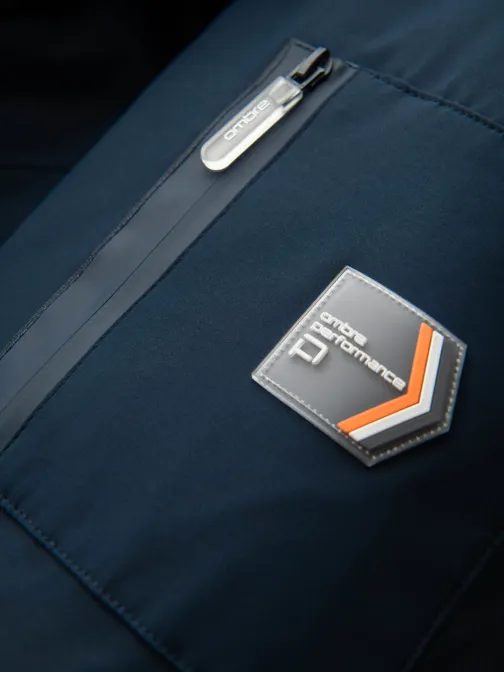 Atraktivna temno modra zimska parka V2 JALJ-0202