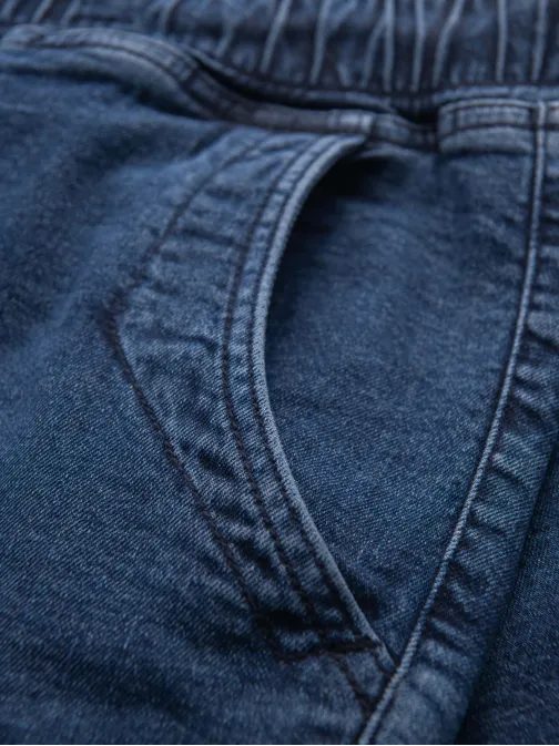 Elegantne temno modre kratke hlače iz džinsa V2 SRDS-0161