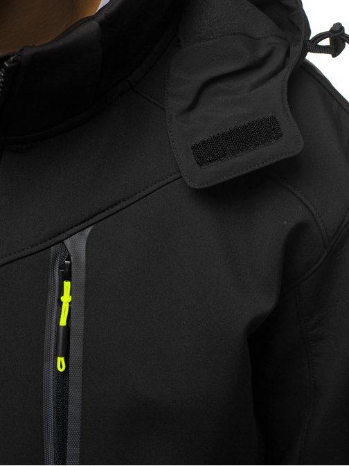 MOŠKA SOFTSHELL JAKNA V ČRNO RUMENI BARVI GE/12266Z