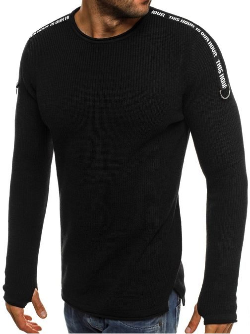 Zanimiv pulover BREEZY 9040 črn