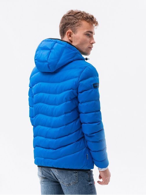 Stilska moška modra jakna C371