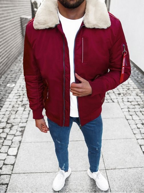 Bordo bomber jakna modernega izgleda O/X1026KZ