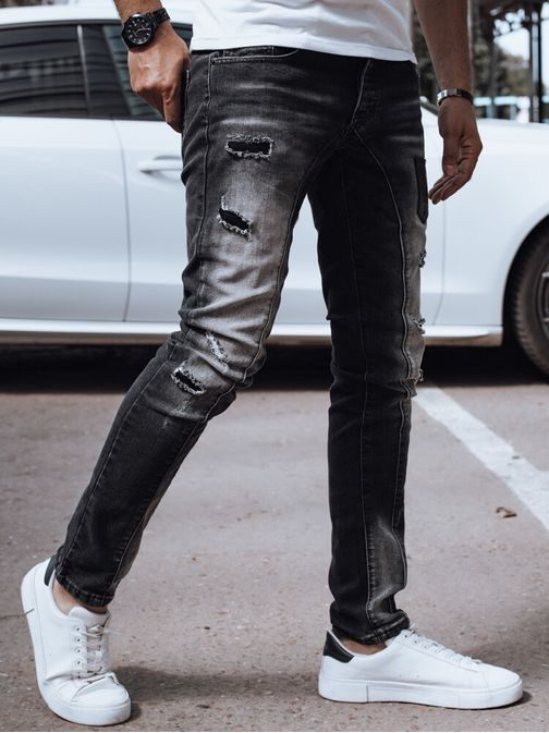 Moške modne črne jeans hlače