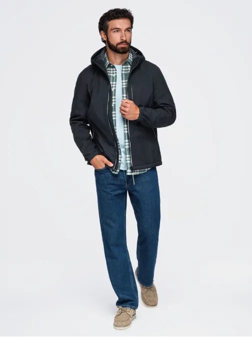 Moška črna softshell jakna V2 JANP-0292