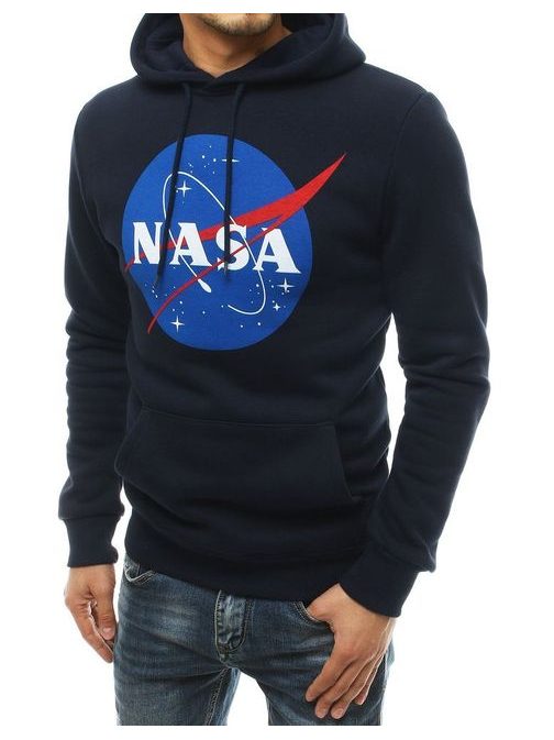 Podložen pulover v granat barvi NASA