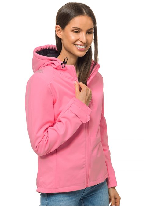 Trendovska svetlo rožnata ženska softshell jakna JS/KSW6003