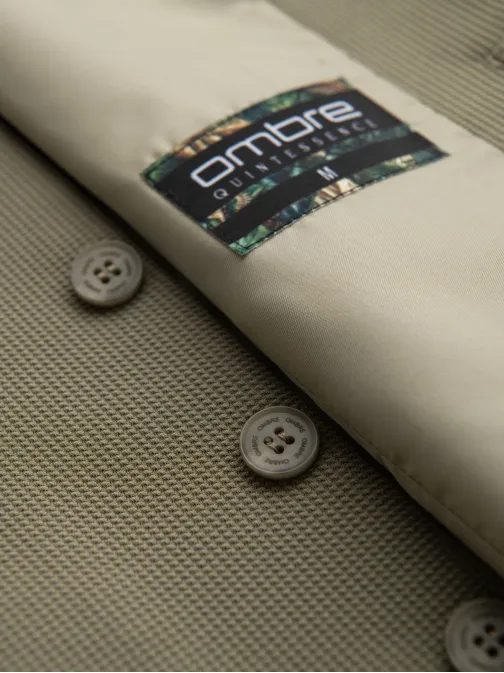 Moderen olivno eleganten telovnik V1 BLZV-0144