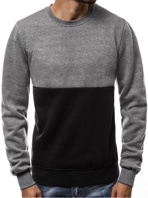 Grafit pulover s črnim spodnjim delom JS/TX10