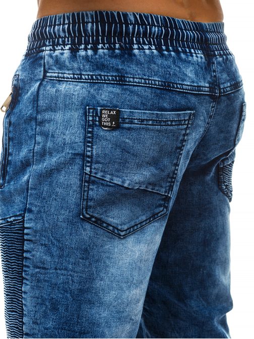 Moške jeans kratke hlače modre OZONEE RF/HY320/3