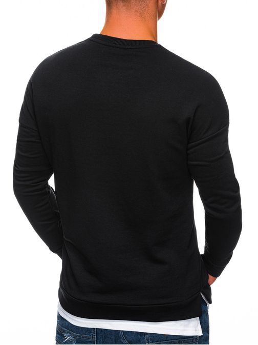 Stilski črn pulover B1340
