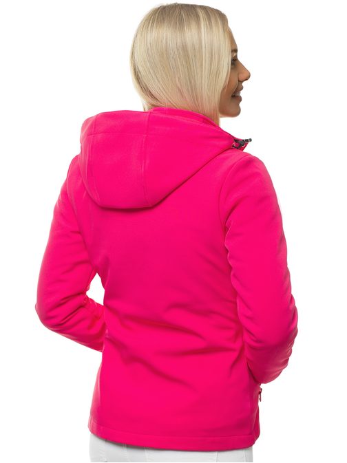 Stilska nasičeno rožnata ženska softshell jakna JS/HH018/28