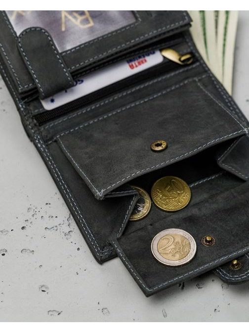 Grafit moška denarnica Always Wild s prackou