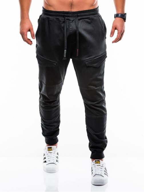 Modne črne jogger hlače p813