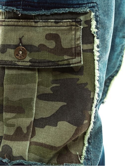 Granat jogger hlače z vojaškim vzorcem OTANTIK 862S