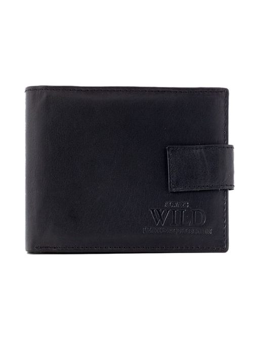 Črna WILD denarnica z zaponko