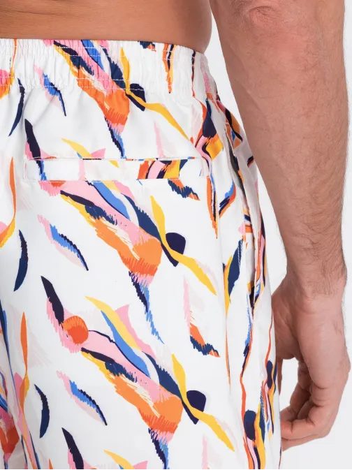 Bele kopalke z barvnim motivom V2 SRBS-0140